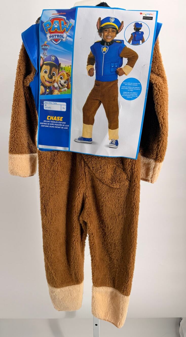 PAW Patrol Chase Deluxe Toddler Costume Size 3T-4T Nickelodeon NWT